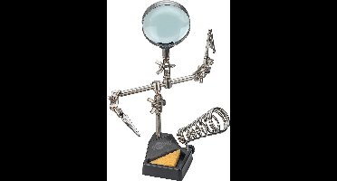 GOOBAY Derde Hand, 76560, met vergrootglas en soldeerbouthouder