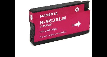 Inktcartridge Geschikt voor HP 963 / 963XL | 1x Magenta Geschikt voor HP OfficeJet Pro 9010, 9012, 9013, 9014, 9015, 9016, 9018, 9019