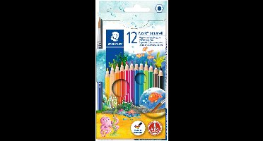 Staedtler aquarelstiften Noris aquarel, doosje met 12 stuks.