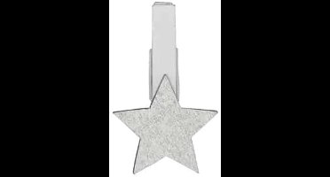 Knijpertjes met Zilveren Ster – 30 mm | 36 stuks