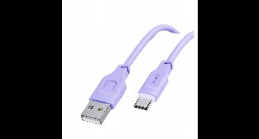 P4Y USB-C Kabel 1,2m 480 Mbps - Snel Laden & Data - Paars