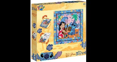 Lilo & Stitch 64 Stuks Frame Puzzel – 27×27 cm – Ophangbaar Schilderij – Kinderpuzzel