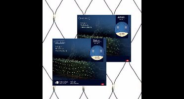 Lumineo Netverlichting - 2x - 384 led lampjes - warm wit - 300 x 300 cm - kerstverlichting - net - lichtnet