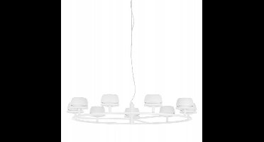 Miranda Hanglamp Wit 9 lichtpunten LED 83cm