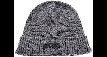 BOSS muts Asic Beanie Light / Pastel Grey grijs