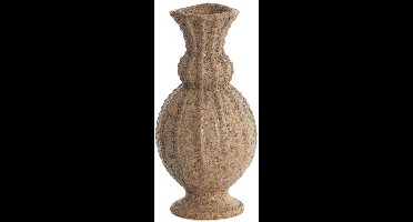Vaas Ø8,5x17 cm SORREL keramiek mat donker bruin