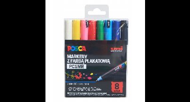 Uni Posca PC-1MR Acrylverf Markers Set - 8 Kleuren