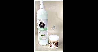 Flamingo - hondenshampoo ALOE VERA 1 L Hydraterend en verzorgend voor de vacht - voor elk vachttype geschikt ** + ** EYE EN EAR CLEANING WIPES 130 ST in potje met deksel