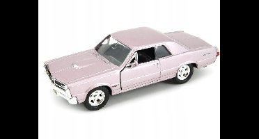 Welly Pontiac GTO 1965 Modelauto Schaal 1:34 Zilver