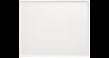 10 Serveerschalen, suikerriet pure hoekig 26,5 cm x 32,5 cm x 1 cm wit Cella