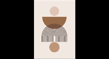 Boho – Harmony shapes poster A4 21x29.7 cm