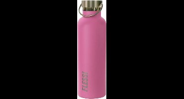 Flessi® Geïsoleerde RVS Drinkfles 750ml – Dubbelwandig – 0% Plastic – BPA-vrij – Lekvrije Thermosfles, RVS Waterfles & Drinkbeker voor Volwassenen – RVS dop – Roze
