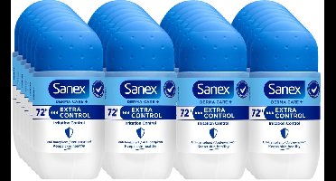 Sanex Deo Roller Dermo Extra Control - 24 x 50 ml - Anti Irritatie - 72H Formule - Anti Perspirant