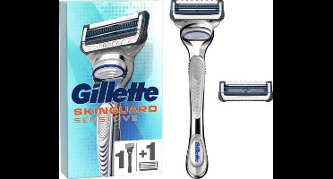 Gillette SkinGuard Sensitive - Scheersysteem Voor Mannen - Inclusief 2 Scheermesje