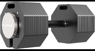 Tunturi Rapid Verstelbare Dumbbell – 53 kg – Verstelbaar van 4 tot 53 kg – 25 gewichten in één – Halterset voor thuisfitness