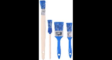 Kinzo Universele Kwasten Set – 4 Stuks – Platte Kwasten, Ronde Kwast en Radiatorkwast – 25, 30 en 50 mm