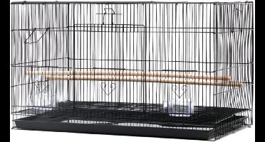 ApexArte® Vogelkooi - Papegaaienkooi - Vogelkooien voor Binnen - Zwart