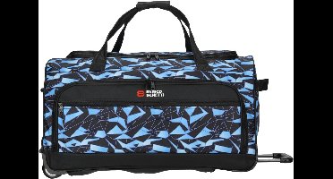 Enrico Benetti Santa Cruz Wieltas 65 cm - Reistas 83 Liter - Zwart-Aqua