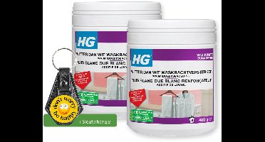 HG witter dan wit waskrachtversterker met vlekoplosser totaal - 2 Stuks - Inclusief sleutelhanger