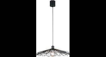REALITY MARGARITA - Hanglamp - Zwart mat - excl. 1x E27 4 W - Plafondbevestiging - In hoogte verstelbaar