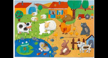 Djeco Voelpuzzel boerderij - 12 stukjes