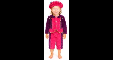 3-delig Pietenpak Pietenkostuum Unisex - Roze-Paars - Maat 6-8 jaar