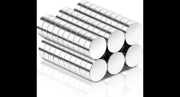 magneten - ronde - neodymium - 60 stuks - 3x1 mm - sterk - kleine - Wit
