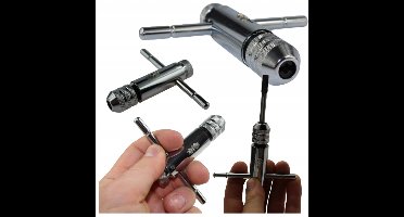 Verstelbare taphouder met ratel, M5-M12