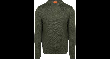 Suitable Merino Pullover Military Groen - Maat M - Heren - Sweater