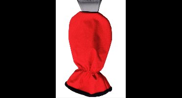 ALL RIDE IJskrabber met Warme Handschoen – Rood – 17x31,5 cm – Comfortabel & Duurzaam Winteraccessoire voor Autoruiten