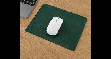 1 stuks muismat, dikke rubberen muismat met premium textuur, antislip, draagbaar en wasbaar, voor vrouwen, mannen, draadloze laptops, toetsenbordlade, gamingcomputer, kantoor, reizen, 30 x 24 cm.Donkergroen