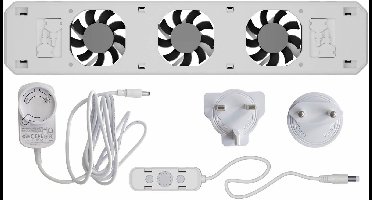 Technaxx Germany RadiatorVentilator Mono set - Energiezuinig – 2x zo snel warm - Tot 22% energiebesparing – Simpel te plaatsen – Fluisterstil - Duits product - Wit