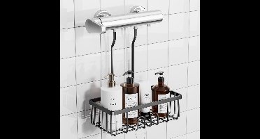 Doucherek - hangen - 30 x 13 x 37,5 cm - zwart