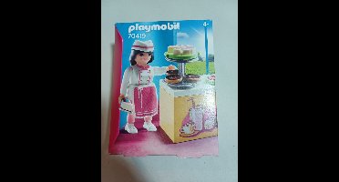 playmobil banketbakster met toonbank en taart 70419