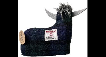 Deurstopper Schotse Hooglander Blackwatch - Harris Tweed - Handgemaakt - Caroline Wolfe Murray Scotland