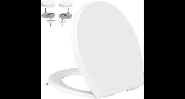 Toiletbril - Quick Release - antislip - Wit