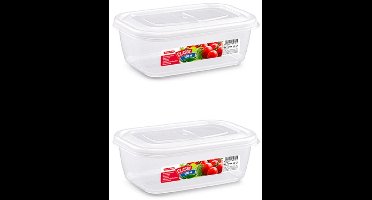 Plasticforte Vershoudbakje vriezer en magnetron - 12x - 500 ML - kunststof