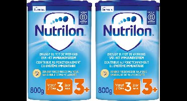 Nutrilon 3+ - Peuter Groeimelk Kinderen Vanaf 3 jaar - Babymelk in Poeder voor Flesvoeding - 2 x 800g
