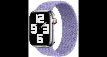Apple Gevlochten solobandje voor de Apple Watch | 44/45/46/49 mm - Maat 5 - Lavender