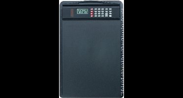 Alassio Klembord, DIN A4, met rekenmachine, zwart