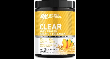 Optimum Nutrition Clear Whey Protein Isolate + Collagen - Summer Fruit Ice Tea Proteine Poeder - Eiwitshake - Eitwit Limonade - 240 gram (10 servings)