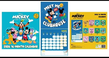 Mickey Mouse 2026 Muurkalender Unisex Muurkalender - meerkleurig - Standard