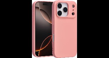 TUNIQ Back cover voor iPhone 17 Pro - Schokabsorberend - Softtouch - Salmon Pink
