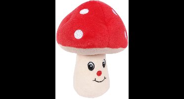 PIA Soft Toys - Pluche Paddenstoel - Rood - 15 cm