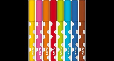 Djeco Uitwasbare Viltstiften - Set van 8 Pastels voor kinderen vanaf 3 jaar