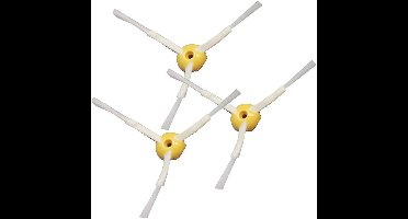 3-pack vervangende 3-armige zijborstels voor iRobot Roomba- compatibel met de 500-- 600- en 700-serie- behalve de 645-- 655-- 675- en 670-- 671- en 690-serie.