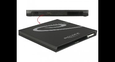 DeLOCK External Enclosure for Ultra Slim SATA Drives 9,5 mm - Laufwerk - DVD+/-RW (+/-R DL) / DVD-RAM / BD-ROM - SuperS