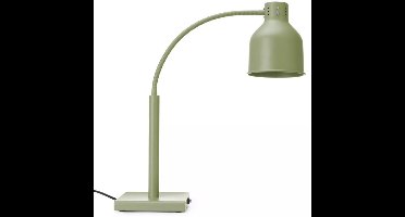 HENDI Warmtelamp met flexibele arm - ijzer met antiroestlaag - 26,8 x 20,3 x 66 cm - groen - warmhouden van voedsel - buffet en horeca