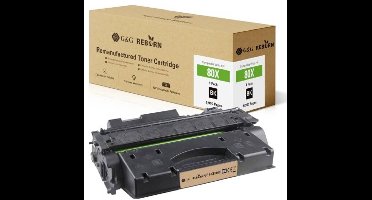 G&G Toner vervangt HP 80X Compatibel Zwart 6900 bladzijden Reborn remanufactured 21253