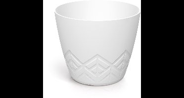 Bloempot Rond Areco Round 24cm WIT Prosperplast / 2 STUKS!